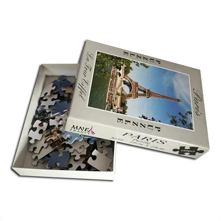 Дешевые пользовательские стиль Эйфелева башня бумажная головоломка