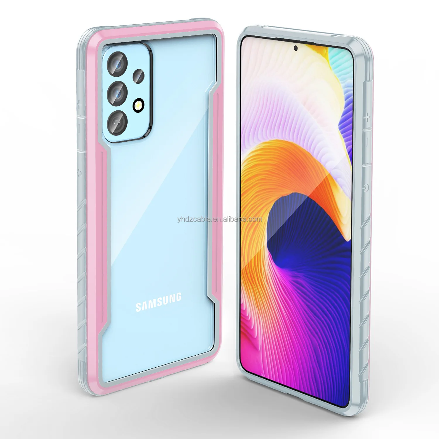 Suitable for Samsung a53 mobile phone shell A73/A33 metal four-corner airbag anti-fall protective case