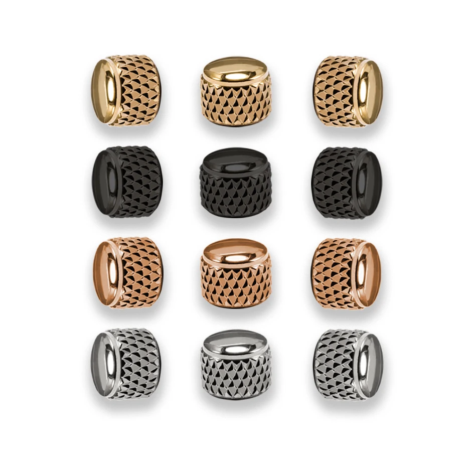 Waterproof Stainless Steel Polished Custom Screw Watch Crown Parts Engraving wrist watch parts