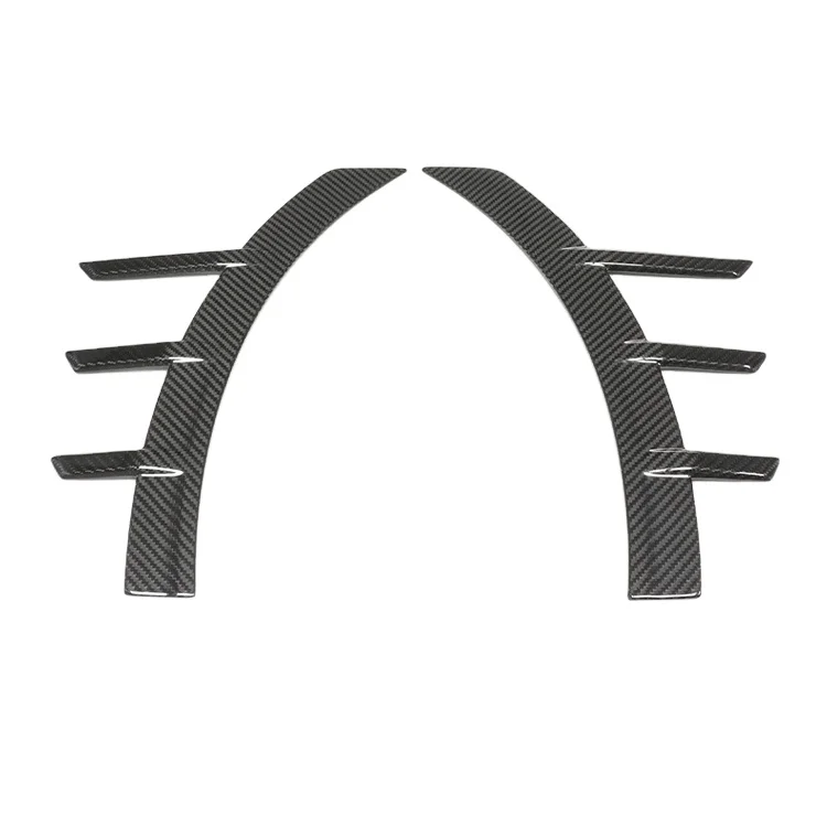 For BMW M2 G87 2022-2024 Dry Carbon Front Fender Arch Trims Spats Side Air Vents