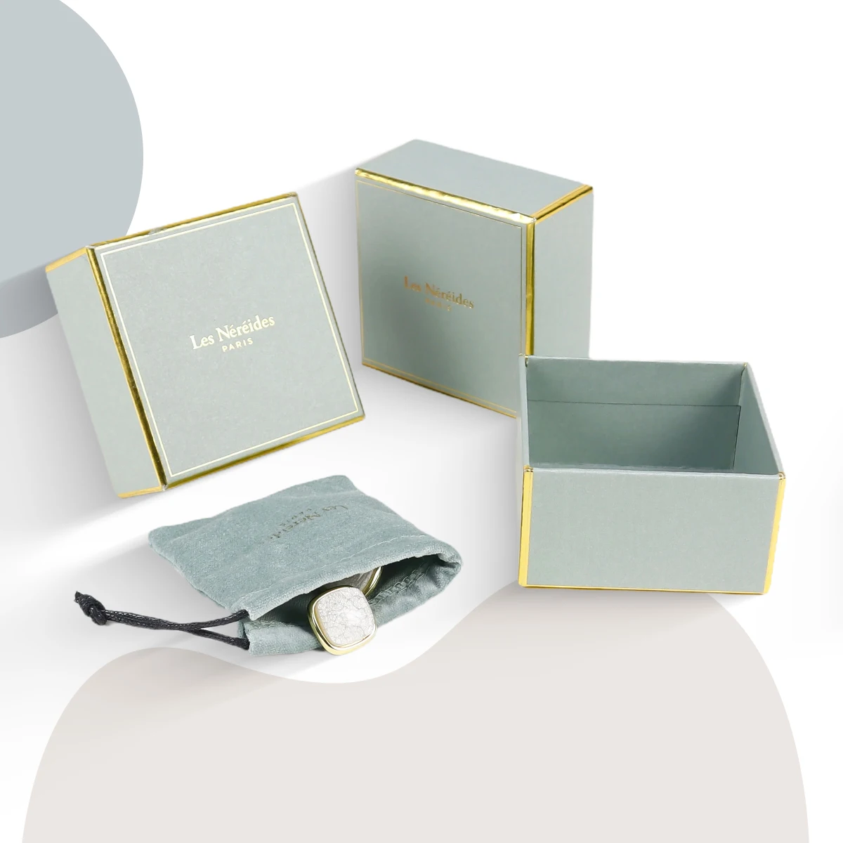 Lipack Advent Calendar Makeup Jewelry Packaging Box Double-Door Christmas Gift Paper Box