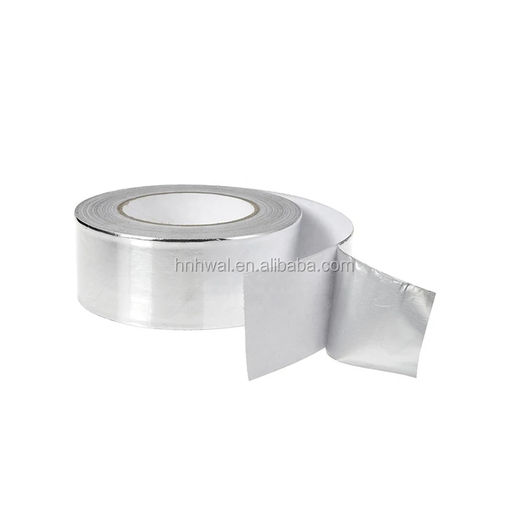 newest price wholesale silver waterproof fireproof heat resistant self adhesive aluminum foil tape for masking roof duct sealing