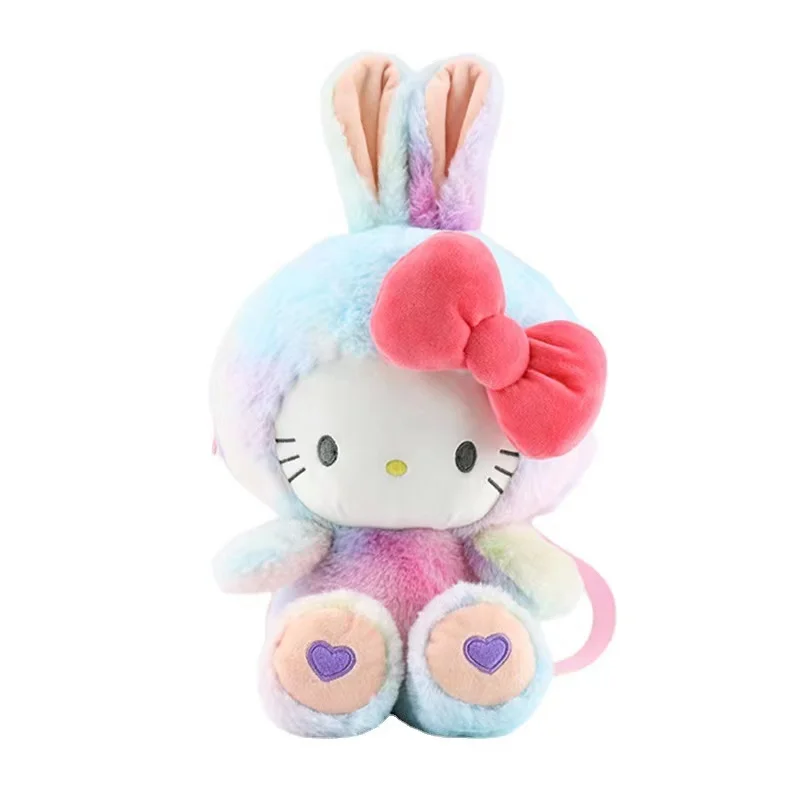 Cartoons Anime Kawaii Sanrio Cinnamoroll Kuromi My Melody Plush Backpack Doll Plushie Stuffed Schoolbag