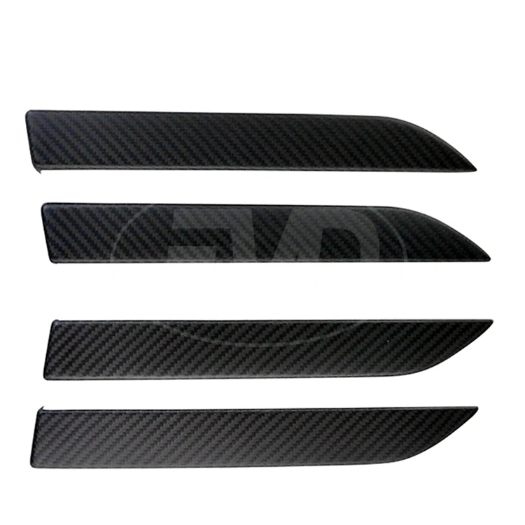 MATTE CARBON FIBER OUTER DOOR HANDLE COVER FOR 2016-2019 TESLA MODEL X
