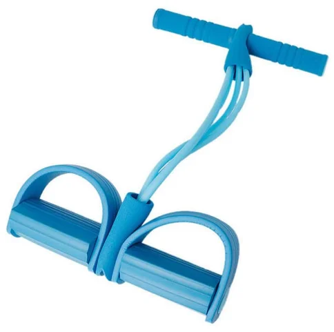 Abdomen Expander Strength Trainer Elastic Abdominal Exercise Four-tube Pedal Pull Tensioner