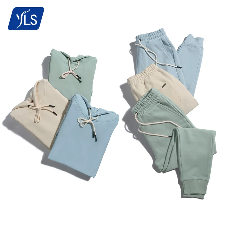 YLS 2021 Mens Designer Track Jogging Suit Unisex Solid Color Sports Wear Sweat Suit Sweat Pants And Hoodies