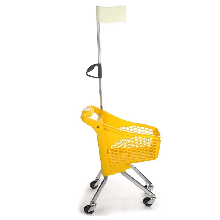 Wholesale Mini Children Plastic Shopping Trolley for Supermarket and Stores