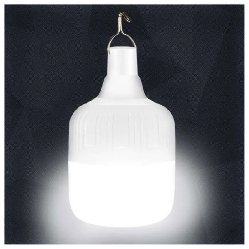 AC85-265V Outdoor Rechargeable Mobile Lamp Super Bright Portable Tent Market Hook Up Night Light Camping Emergency Light