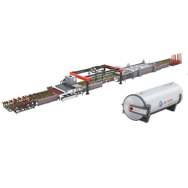 Multifunctional Environment Protection ! Communication Function Lower Noise,Full Automatic Laminated Glass Production Line