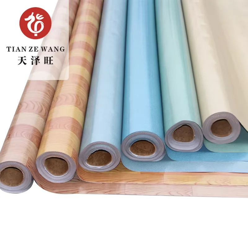 Commercial Warehouse Resilient Hospital Rubber PVC Vinyl Plastic Linoleum Ing Carpet Floor Mat Covering Sheet Roll Leather