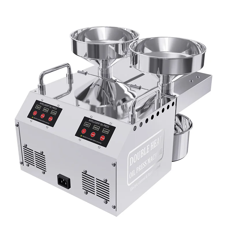 2024 Double Head Home Use Olive Oil Press Cold Press Machine for Oil Vegetable Oil Press Line