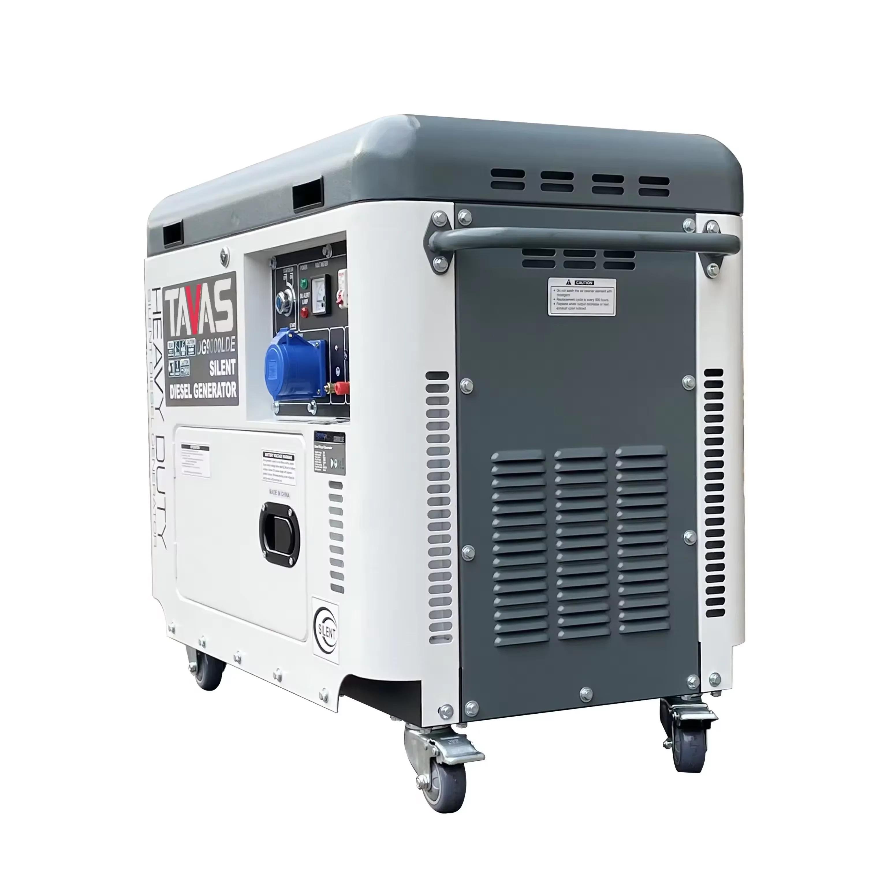 ChangZhou TAVAS  3kw DG3500SE Flip-up cover Sponge sound insulation diesel generator