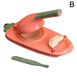 Factory Outlet Kitchen Gadgets New Year Tool DIY Plastic Machine Manual 2 in 1 Dumpling Maker For Press Dumpling Maker Molds