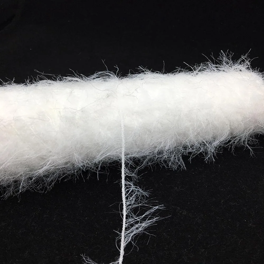 China factory good price 100% polyester fancy feather yarn imitate mink hair yarn 1.3 cm 2 cm 4 cm on stock