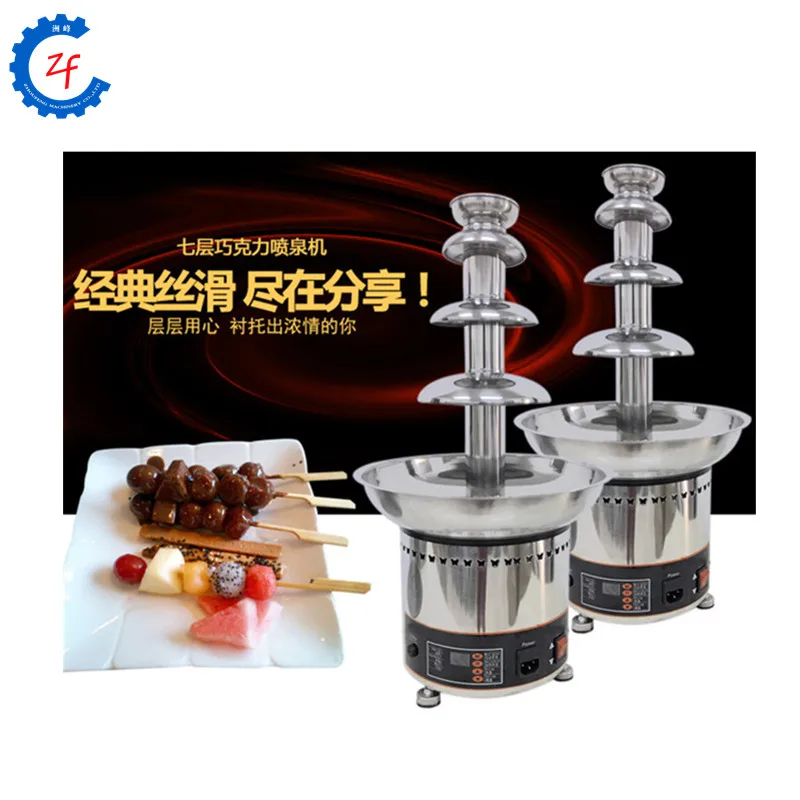 Mini DIY Chocolate Waterfall Machine Stainless Steel Chocolate Melting Hot Pot Machine