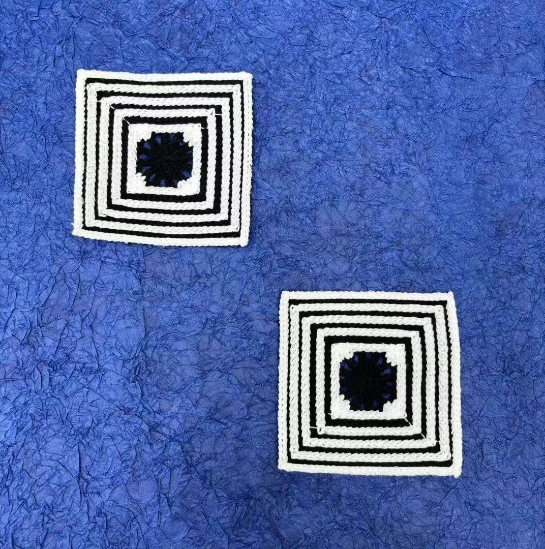 Wholesale Knitted Crochet Board Square Blocking Wooden  For Crocheting sew on  patches