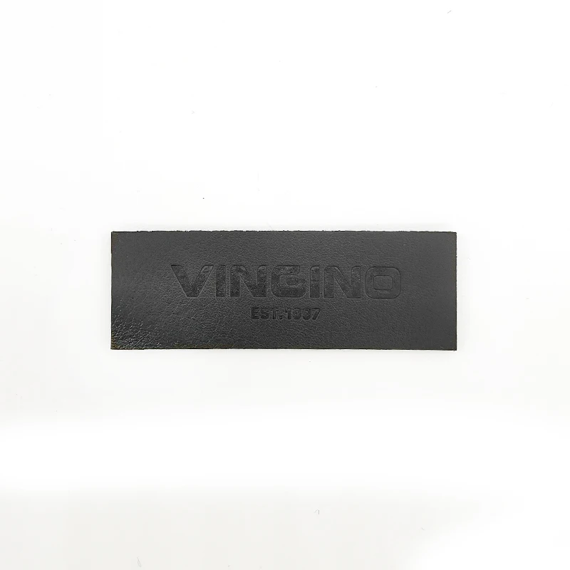 Custom Logo Jeans Self Adhesive Leather Label Garment Embossed Logo PU Leather Patch