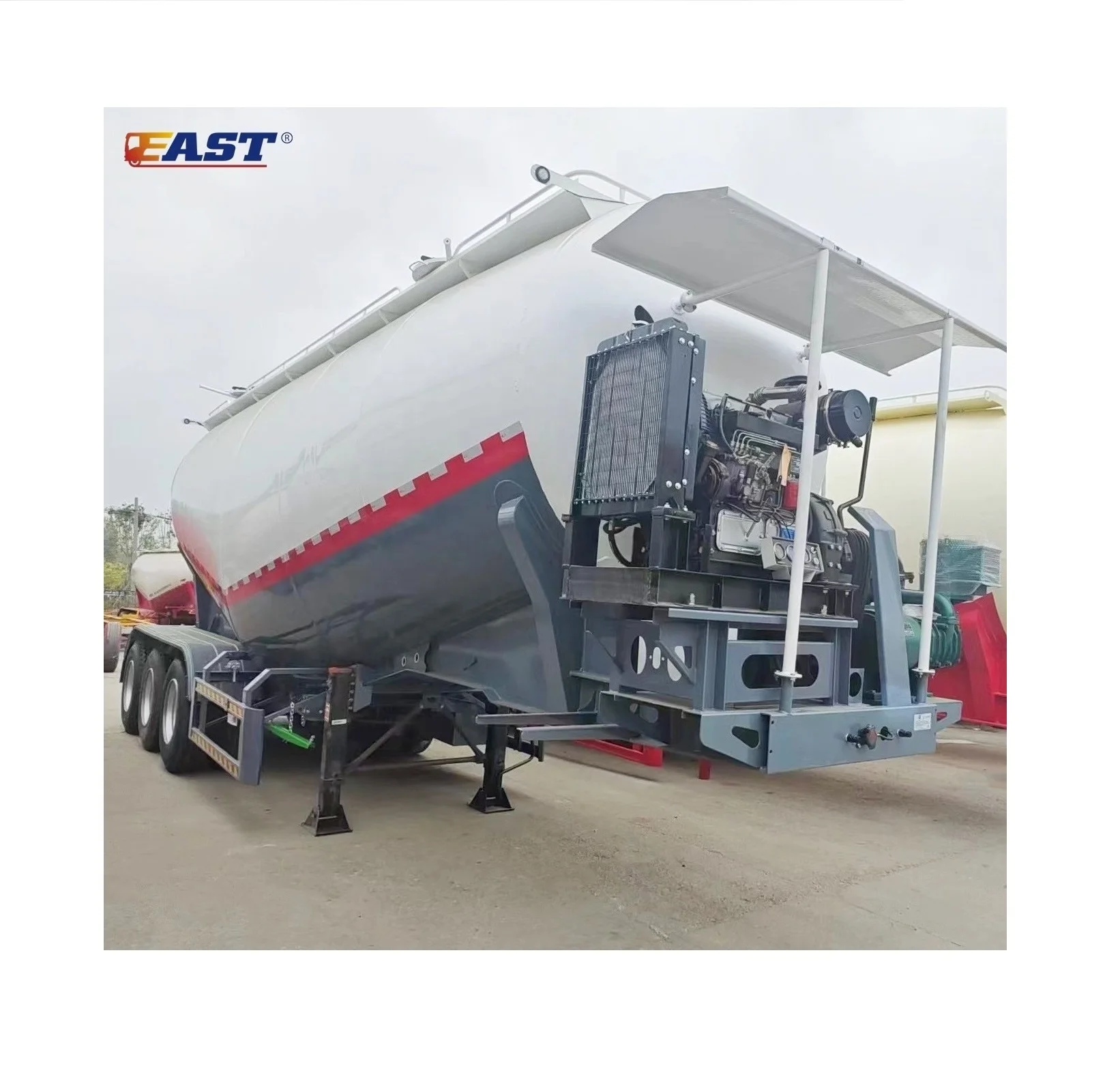 EAST good quality 42 m3 dry bulk tanker trailer hot sale 3 axle 60t bulk cement tanker price