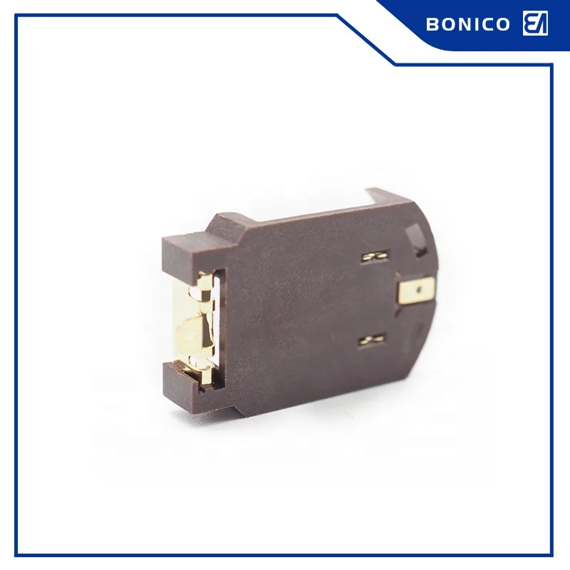 Gold Plated SMT/SMD CR2032 Holder With Surface Mounting Battery Connector