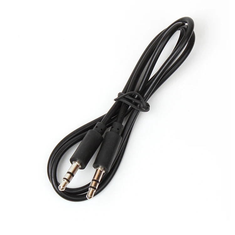 Wholesale factory price 3.5mm audio aux cable 3.5mm 3 pole to 3.5mm 3 pole car record cable for speaker earphone