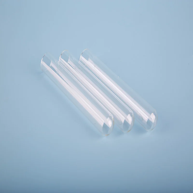 Factory direct Transparent Clear Round  bottom borosilicate glass test tube with bamboo lid
