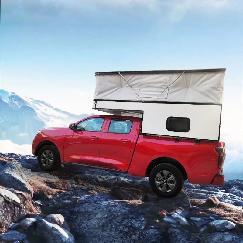 Truck Camper Black Canopy 4X4 Pickupk Truck Canopy For Dodge Ram RAM3500 8FT