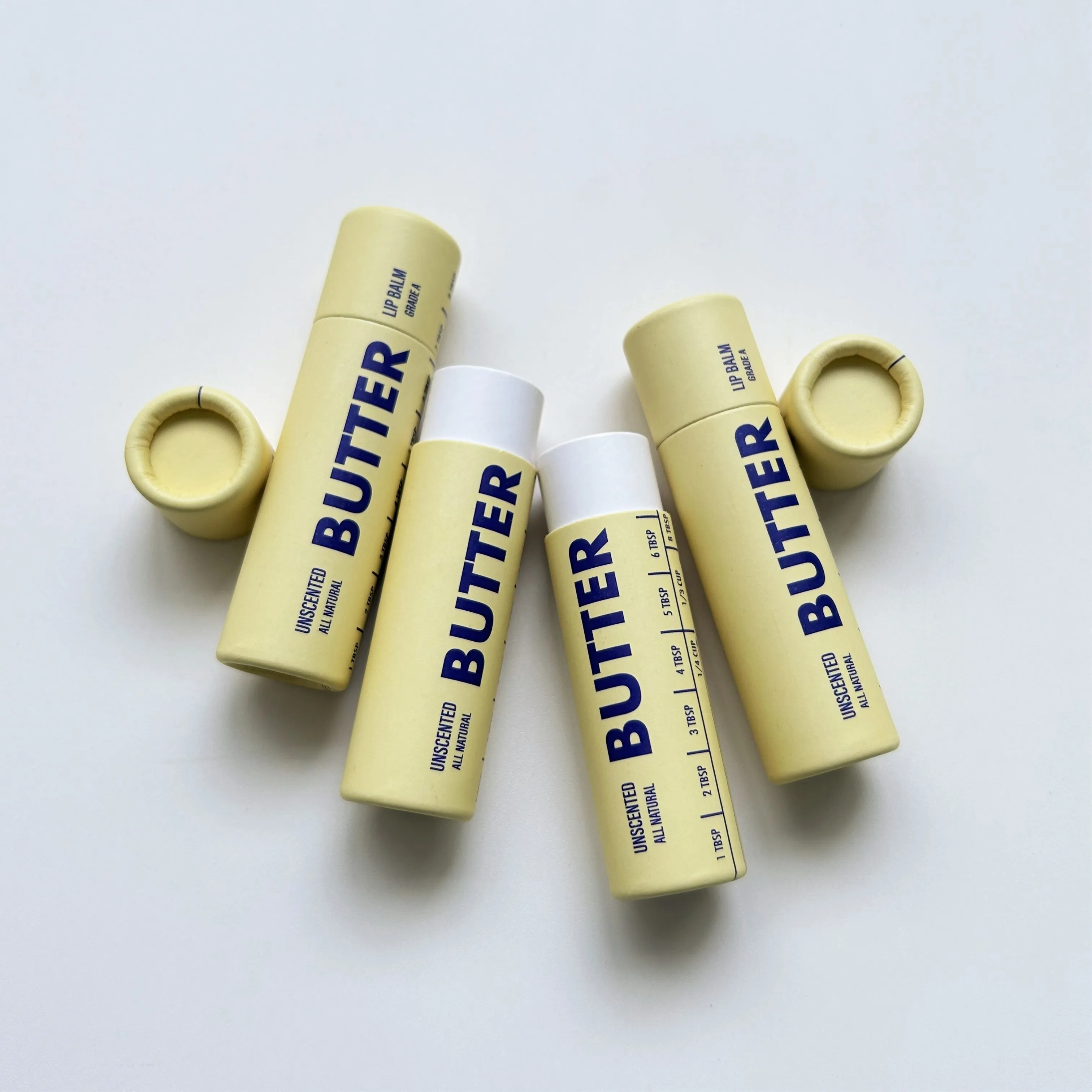 Paper Tube for Butter Food Paper Packaging for Sale Wax Lined Cardboard Tube Craft Paper Tube