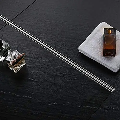 Custom High Quality Rectangular Shower Drain Stainless Steel Invisible Wall Linear Floor Drain Side Outlet Shower Drain