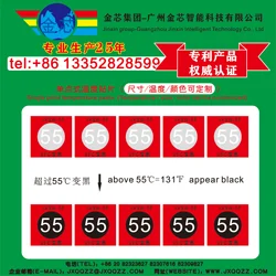 Overtemperature warning sticker,120 degree Single grid thermal test paper, 120 Sealed temperature paper
