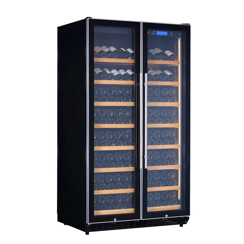 Huaou Stainless Steel Door 320 Bottles Compressor Custom Wine Cellar Cooler