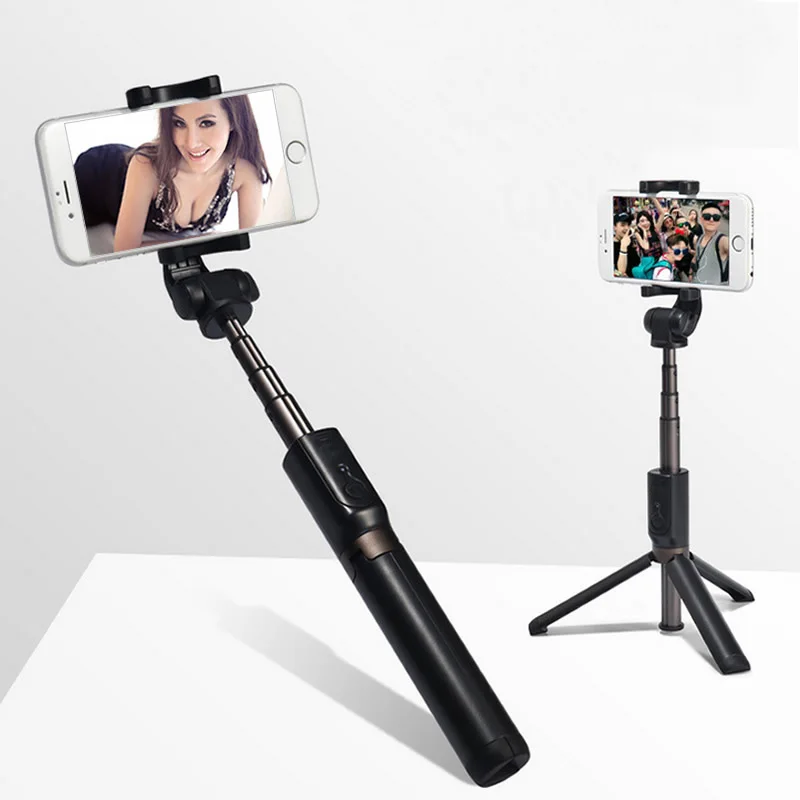 LEADWIN 360 Degree Rotation Aluminium Alloy Retractable Fashion Mini Bluetooth Smartphone Tripod Phone Selfie Stick
