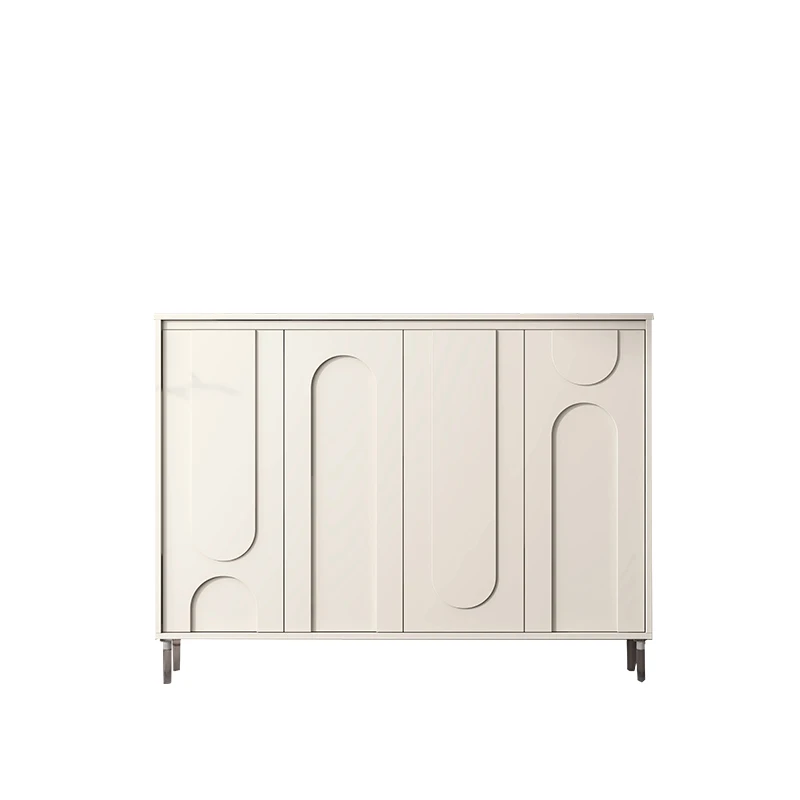 3 tier Shoe Cabinet light luxury type living room furniture adjustable Space Saving Simple WOOD Shoe Rack