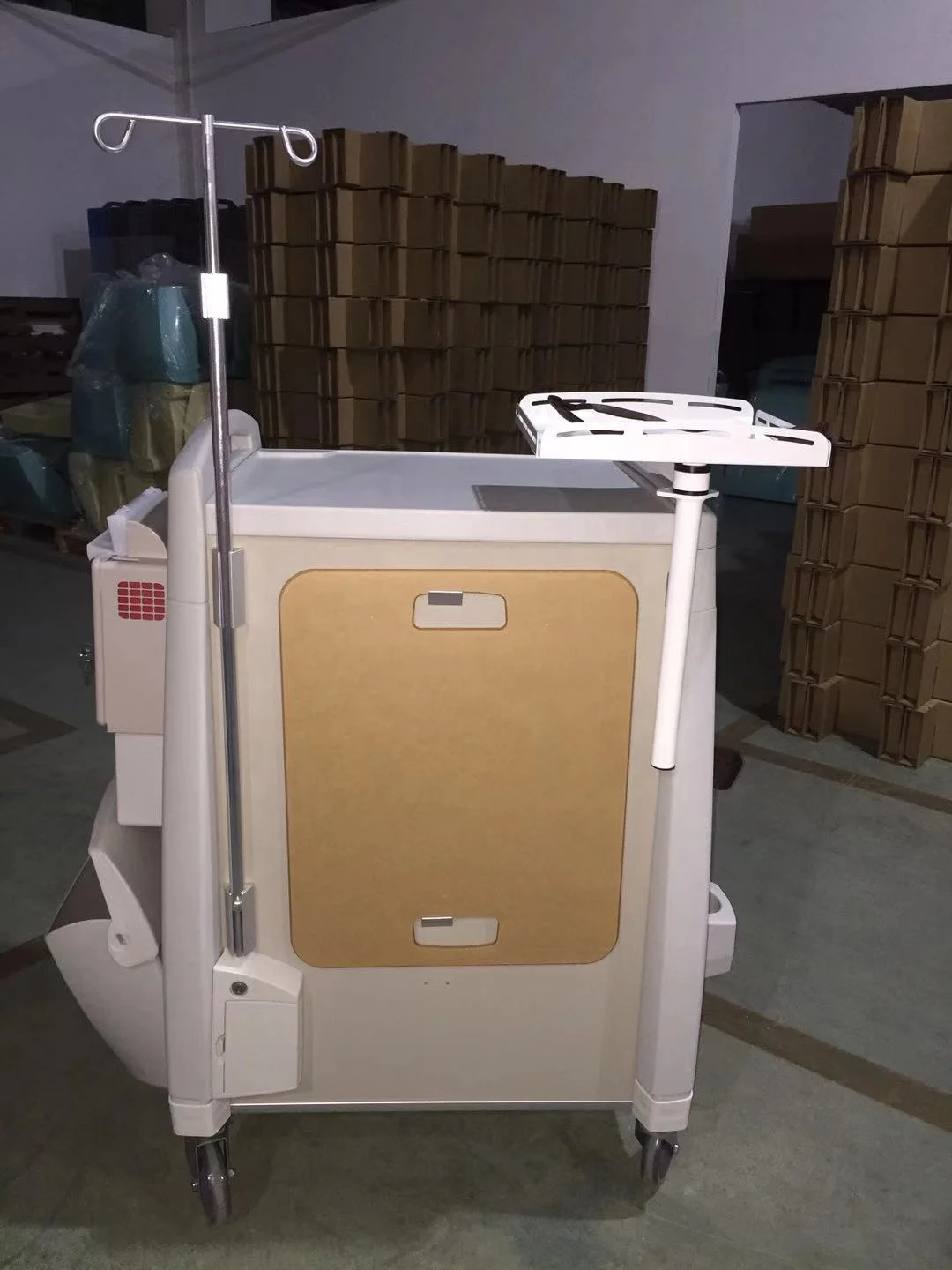 9 Drawer Medical Paediatric Emergency Trolley ABS Plastic Crash cart with Auto relock system
