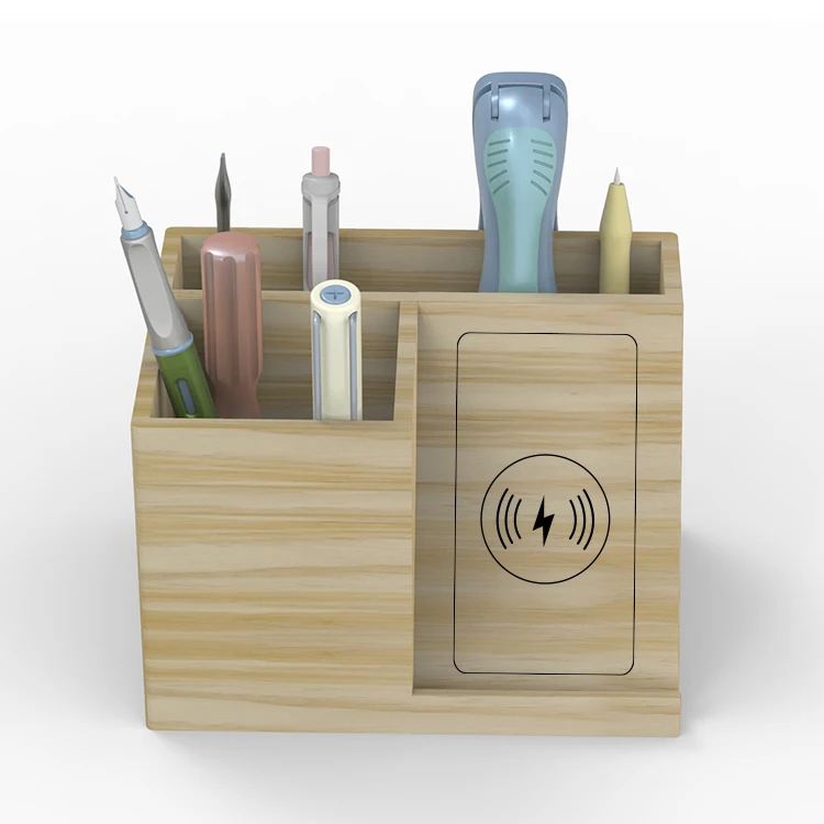 Wood Mobile Docking Bracket Station Key Holder Wallet Watch Organizer Desktop Desk Phone Charger Stand Base