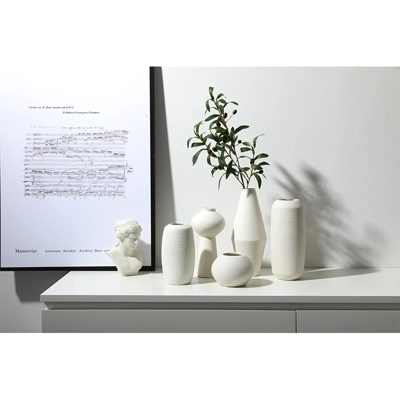 
APHACATOP Hot Sale Nordic style Living Room Coffee Table Decoration Creative Ceramic Flower Vase 