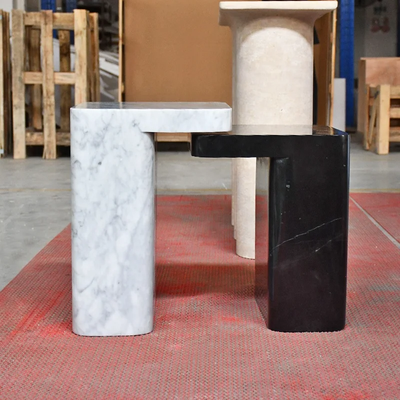 Nesting Simple Decor Modern Round Corners Nordic Luxury Coffee Table Home Small Hotel Creative Sofa Marble Side Table