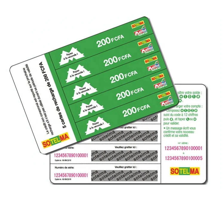 CT-051 Wholesales Customized full color paper multi-PIN scratch off card