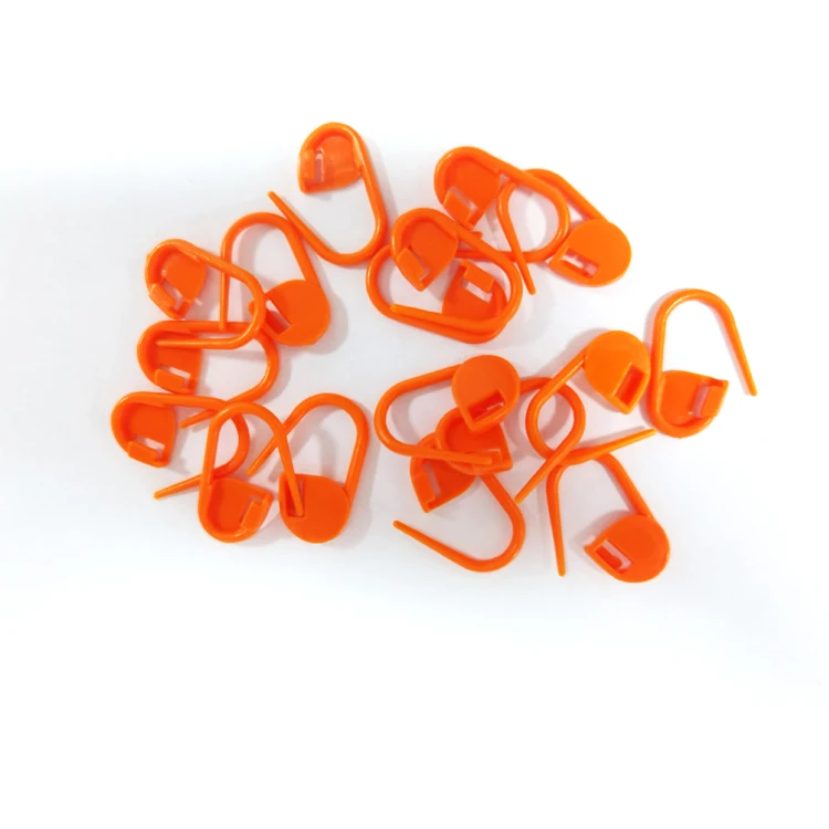 Wholesale prices colored plastic safety pin crochet tool plastic crochet set knitting clip sewing supplies