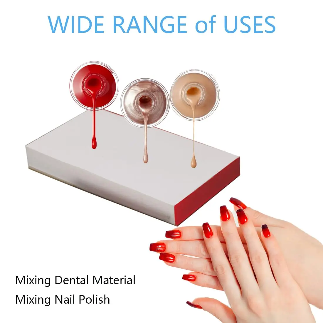 SJ Disposable Dental Mixing Paper 2 Sides Mixed Paper Multi Purpose Waterproof Mixing Pads for Dental Composites Material