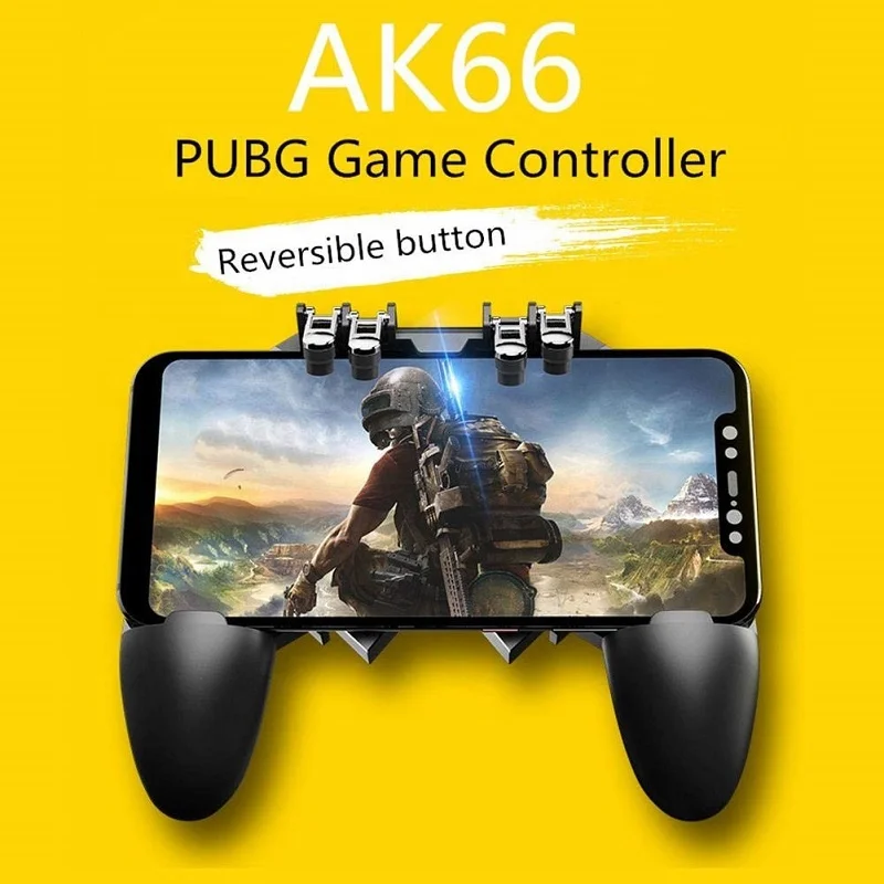 Pubg Game Gamepad AK66 For Mobile Phone Shooter Trigger Fire Button Game Controller Joystick Metal Trigger