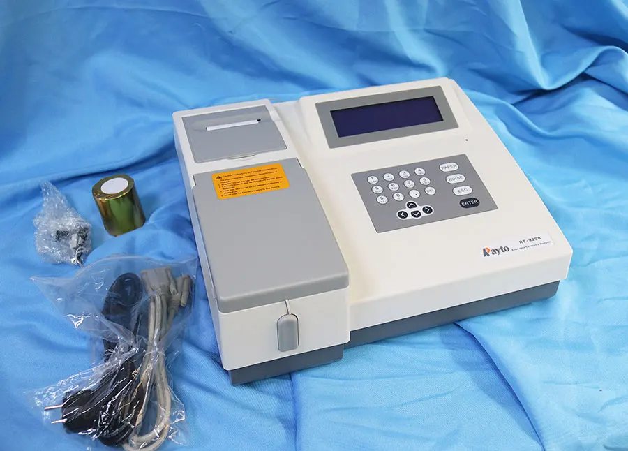 Semi-Automatic Biochemistry Chemistry Analyzer Rayto RT-9200 clinical lab use