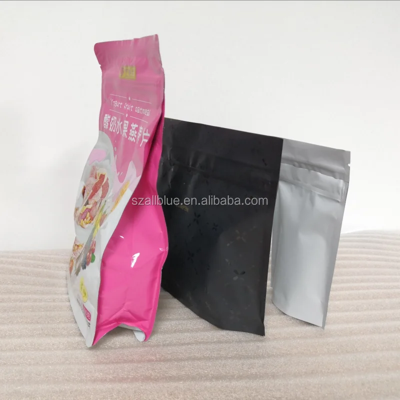 
New design heat seal mylar cookies packaging bag oz stand up pouch plastic popcorn bags 