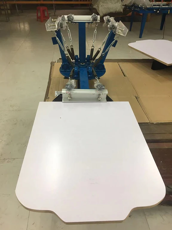 SPE-T4050-4 четыре цвета синглы паяльная станция ручная машина шелковой трафаретной печати для футболки персонализировать сумки из нетканого материала принтер