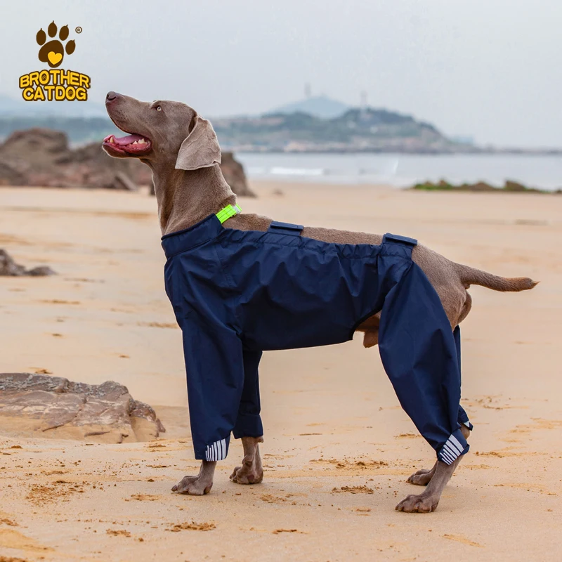 Personalized pet dog Raincoats  Waterproof adjustable raincoat hood  Outdoor Reflective logo custom design raincoat