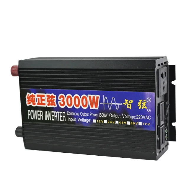 China  manufacturer 12v 24v To 220v 3kva Pure sine wave power solar inverters