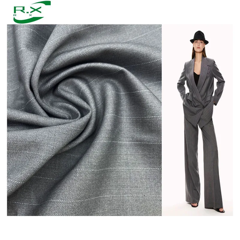 Custom Wholesale High Quality Discount Price Tr Four-sided Elastic Fabric Woven Tr Suiting Fabric for Men Tr Fabric for Men