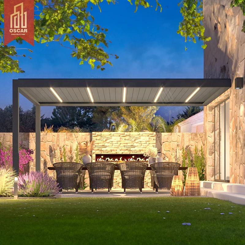 Easily Assembled Aluminium Opening Patio Roof Pergola Pavilion