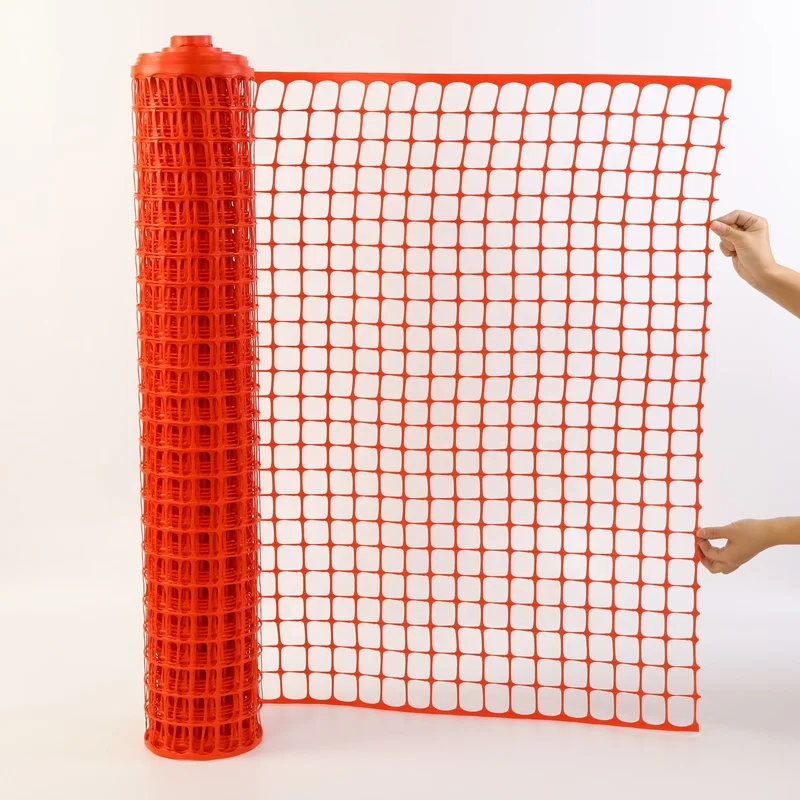 durable orange plastic safety barrier mesh garden fence