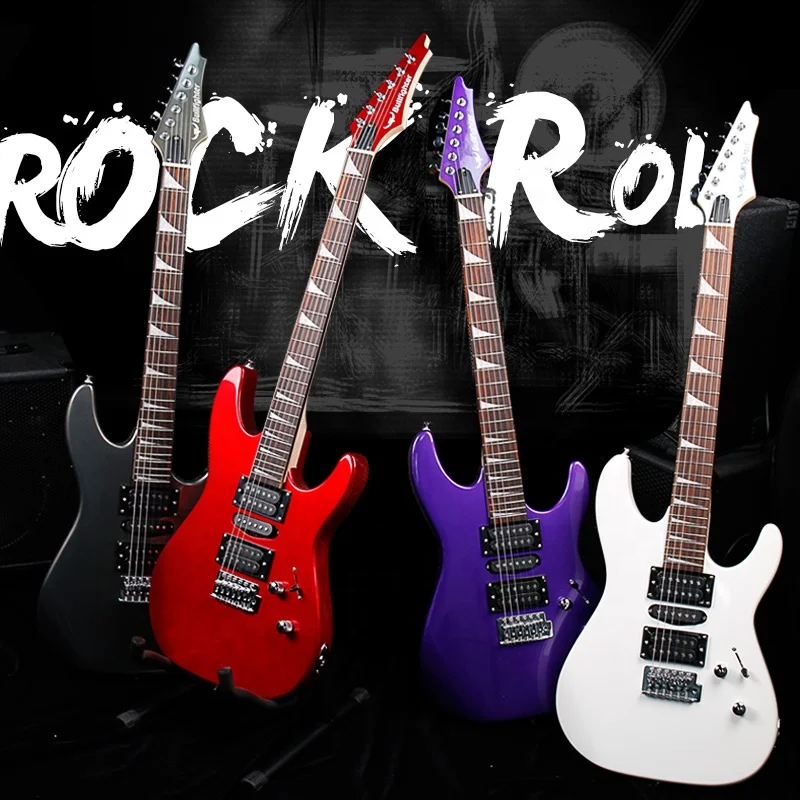 OEM D-150 Musical Instruments wholesale price solo guitare Modern Guitarra white color maple electric guitar electronic