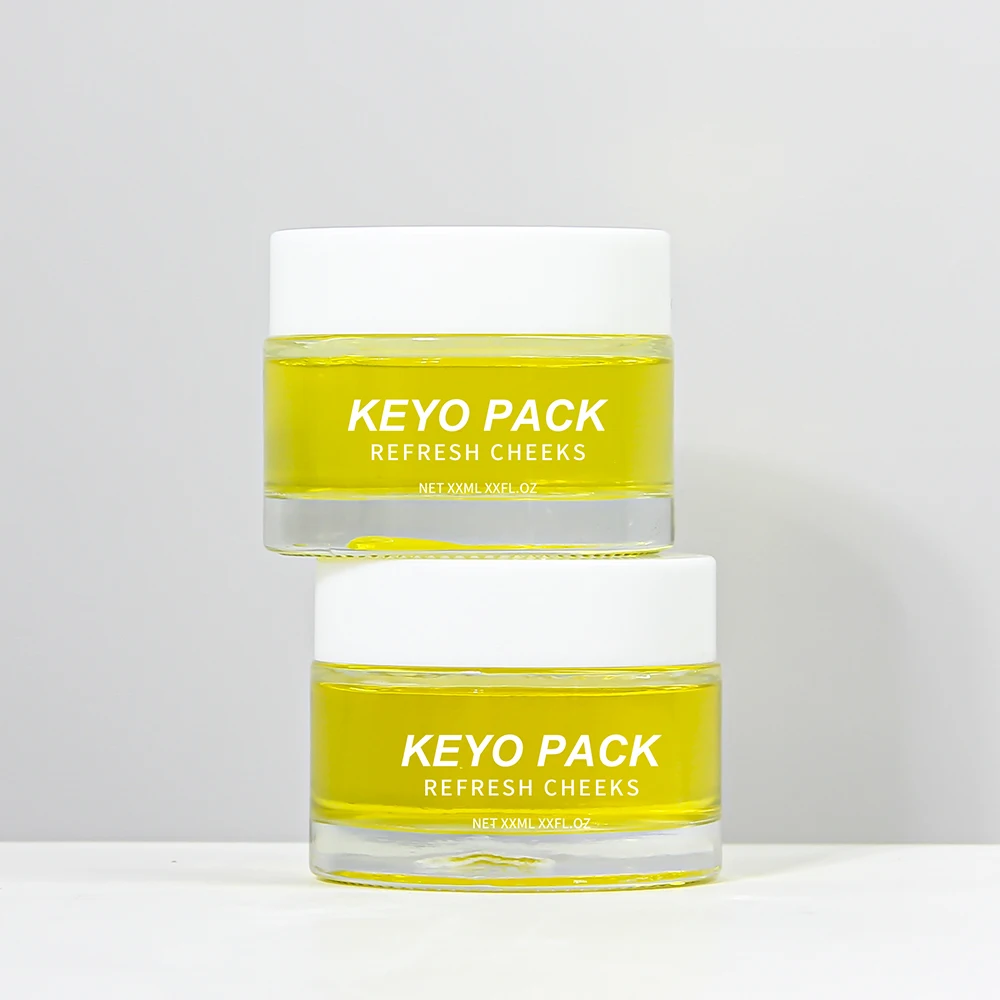 20g 30g 50g Glass Cream Container Custom Frosted Glass Jar Skincare Cream Packaging Face Cream Jar With White Lid